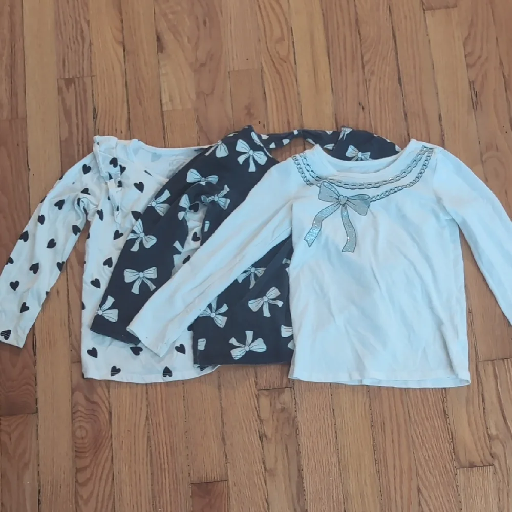 The‎ Children's Place Heart and Bow Long Sleeve Shirt Set